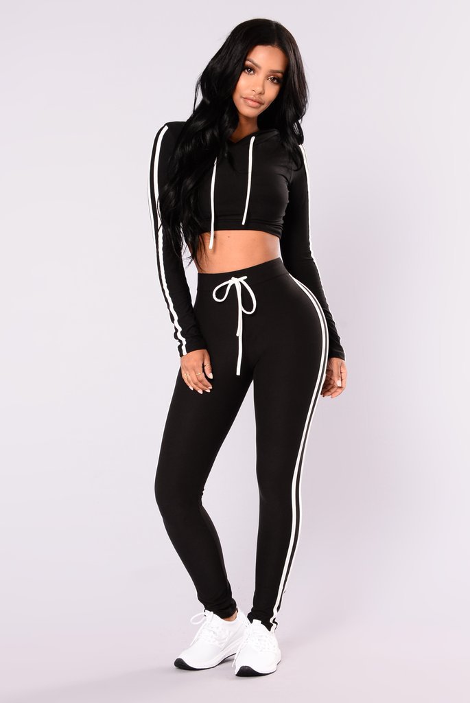 Women’s Crop Hoodie & Pants Tracksuit Set