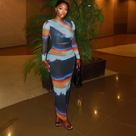 Contour Chic Printed Bodycon Dress