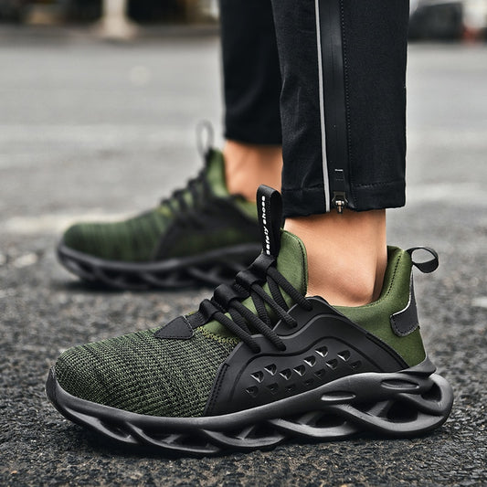Shockproof Lack Up Breathable Men Sneakers
