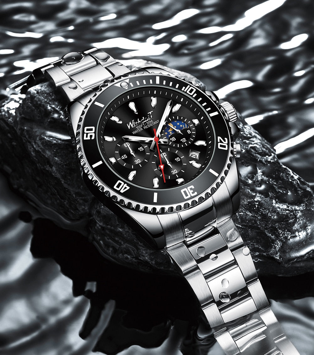 Men Brand Waterproof Sports Stainless Steel New Fashion Luxury Watch