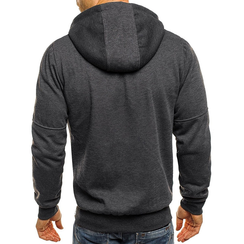 Men Sportswear Cardigan Sweatshirt Hip Hop Coats