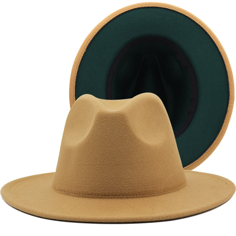 Fedora Wool Felt Vintage Unisex Wide Brim Hats