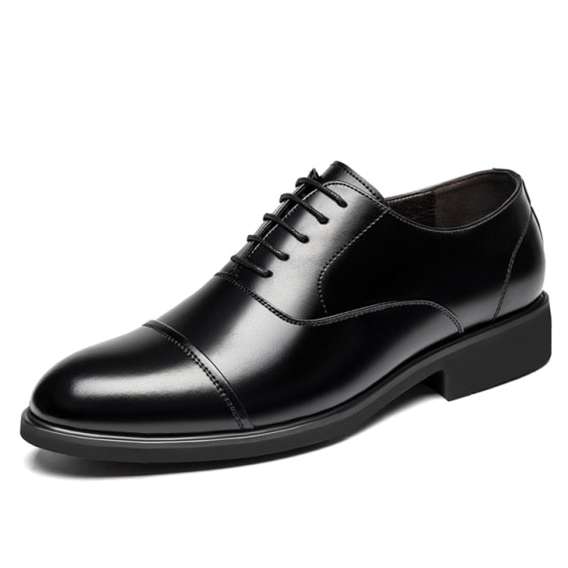 Men Flat Business Formal Leather Dress Shoes