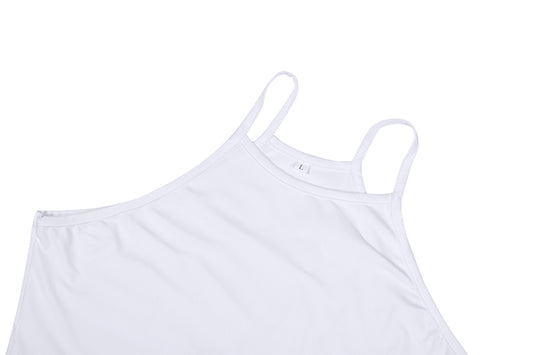 New Hot Bodycon Solid Color Sling Sleeveless Mini Short Party Dress S-XL