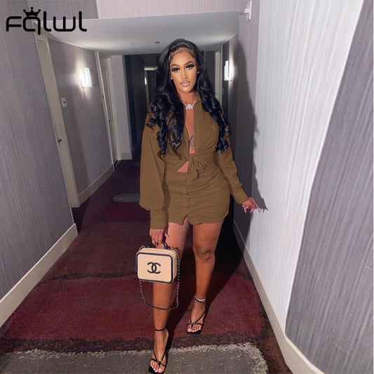 Women Two Piece Crop Top and Skirt Set