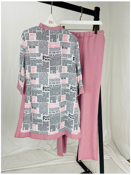 Women 2 Piece Loose Pant Set