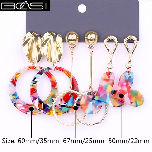 Women Fashion Drop Set Earrings