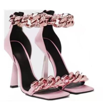 Women Open Square Toe High Heels