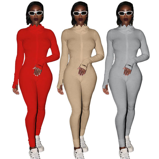 Women Knitted Sexy Bodycon Jumpsuit