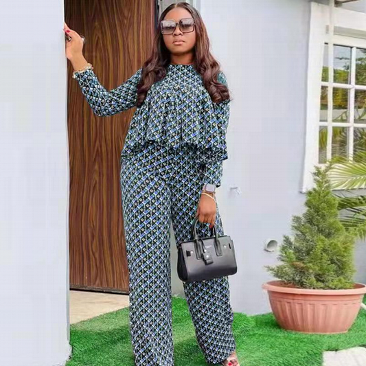 Women Grid Print Two Piece Sets