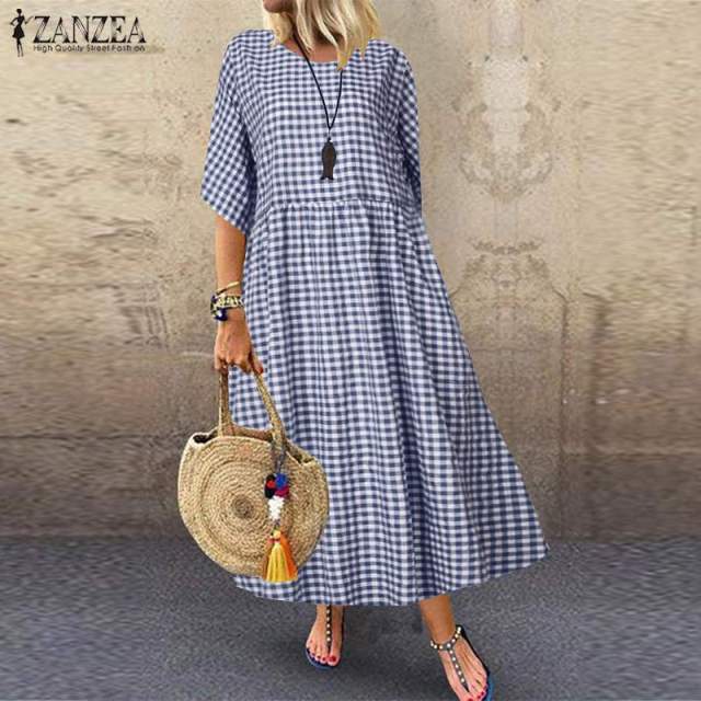 Women Long Tunic Casual Loose Dresses