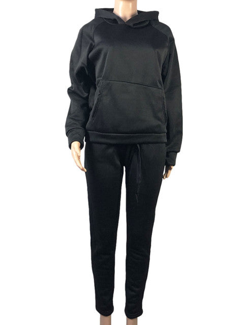 Women Diamonds 2 Piece Oversize Hoodie Joggers Set