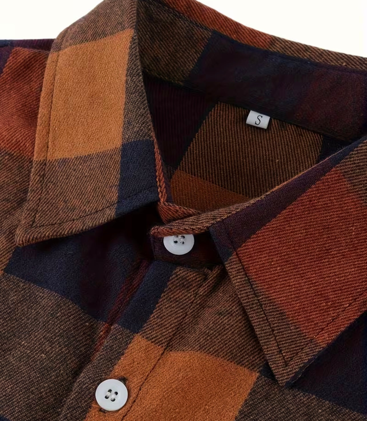 Midnight Ember Plaid Short & Long Sleeve Button-Up Shirt