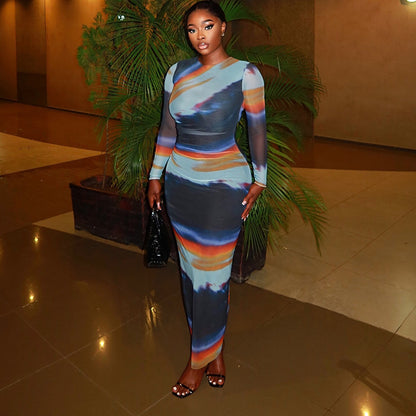 Contour Chic Printed Bodycon Dress