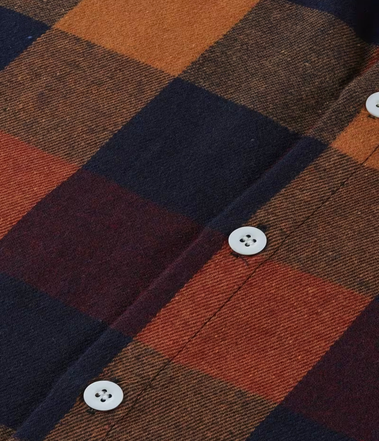 Midnight Ember Plaid Short & Long Sleeve Button-Up Shirt