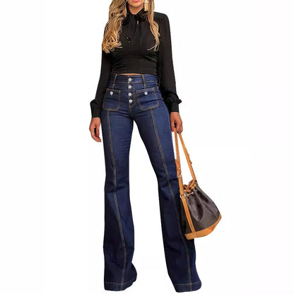 Slim-Fit Flare Jeans