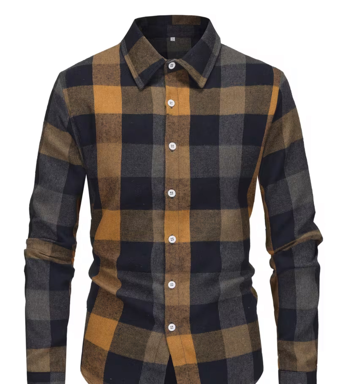 Midnight Ember Plaid Short & Long Sleeve Button-Up Shirt