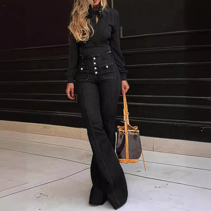 Slim-Fit Flare Jeans