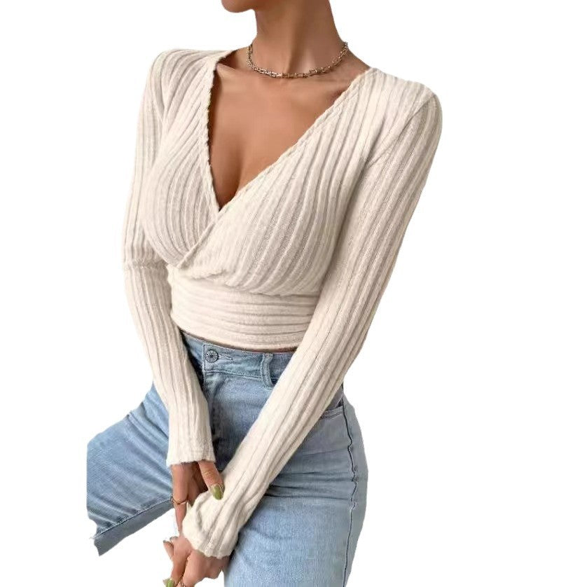 Contour Fit V-Neck Knit Sweater