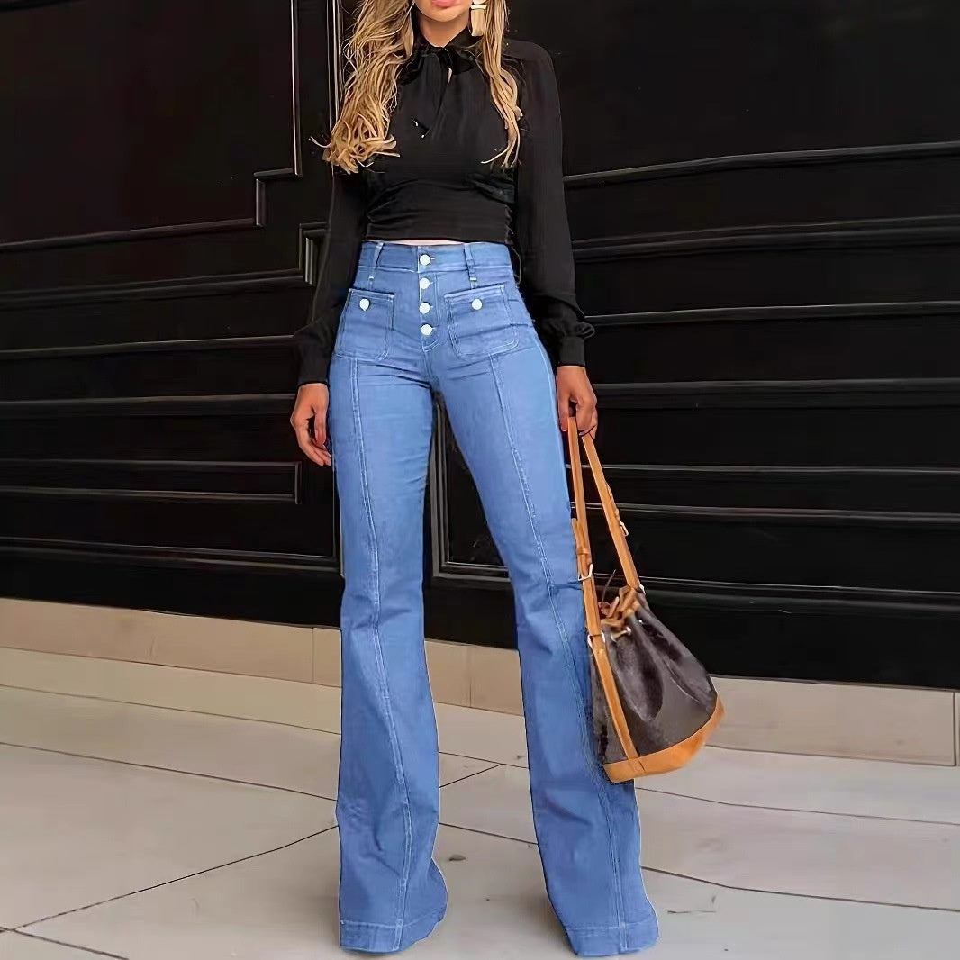 Slim-Fit Flare Jeans