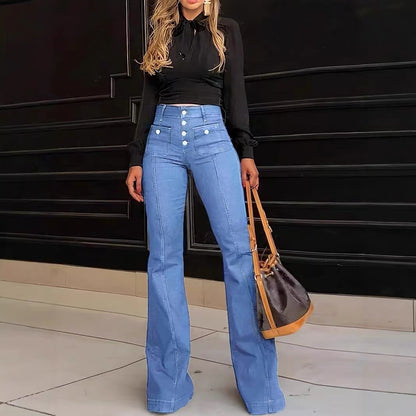 Slim-Fit Flare Jeans