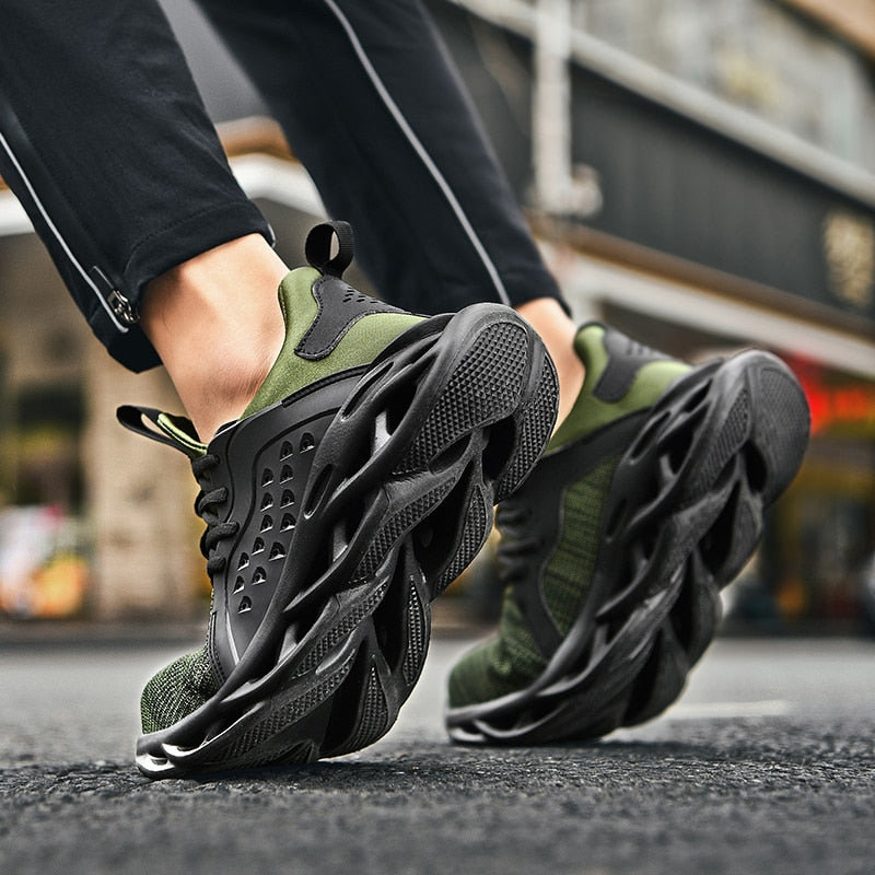 Shockproof Lack Up Breathable Men Sneakers