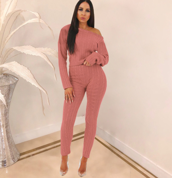Women Two Piece Sweater Set