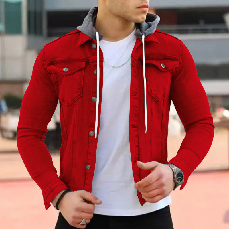 Fashion Casual Slim Hooded Coat