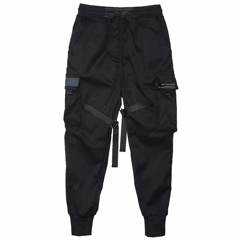 Ribbons Harem Cargo Jogger Pants