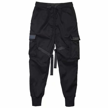 Ribbons Harem Cargo Jogger Pants