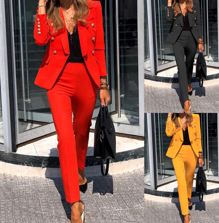 Two-Piece Casual Office Suit