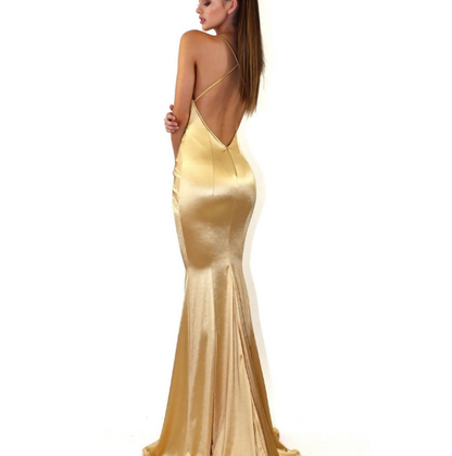 Women Backless Evening Gown