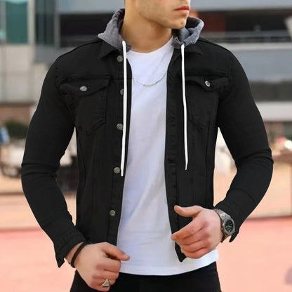 Fashion Casual Slim Hooded Coat