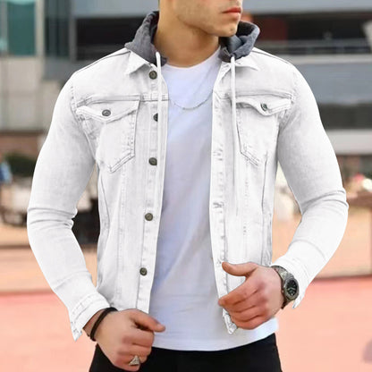 Fashion Casual Slim Hooded Coat