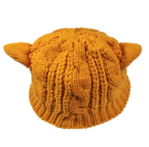 Hand Made 3D Cute Knitted Cat Ear Beanie Hat