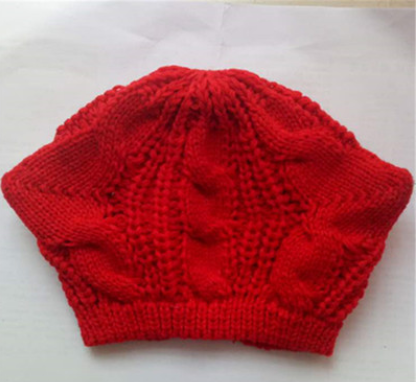 Hand Made 3D Cute Knitted Cat Ear Beanie Hat