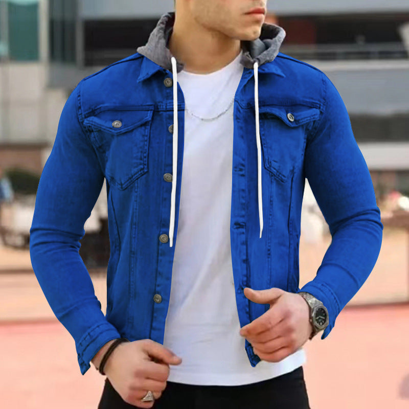 Fashion Casual Slim Hooded Coat