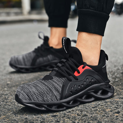 Shockproof Lack Up Breathable Men Sneakers