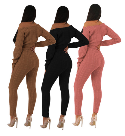 Women Two Piece Sweater Set