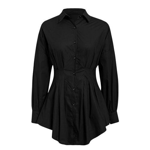 Women White Mini Shirt Dress