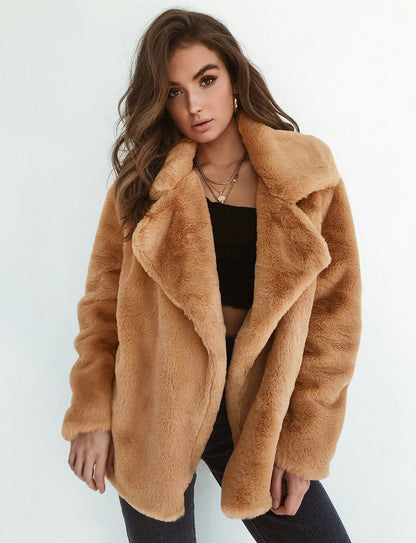 Women Loose Fur Coat