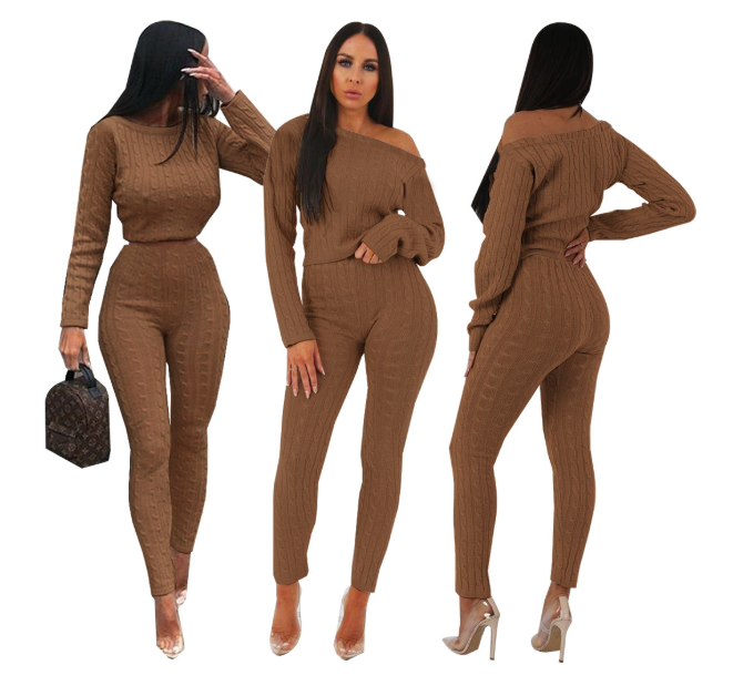 Women Two Piece Sweater Set