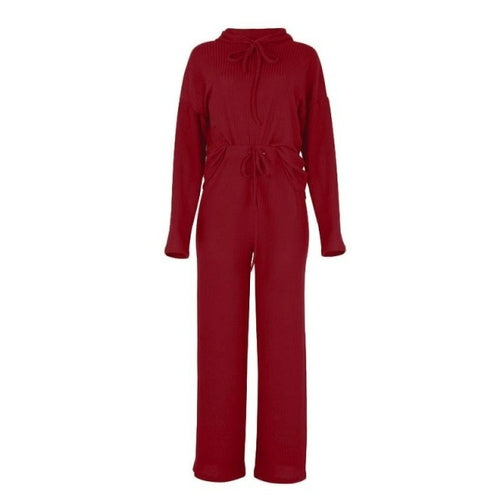 Women Winter Knitted Pajama Set