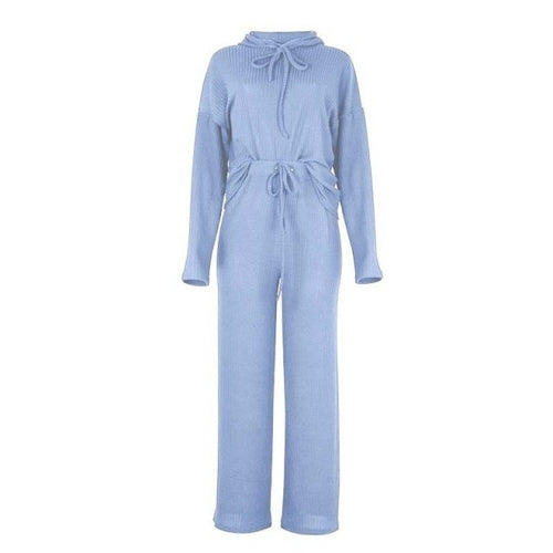 Women Winter Knitted Pajama Set