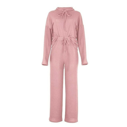 Women Winter Knitted Pajama Set