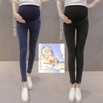 Women Denim Nursing Pregnancy Leggings Jeans