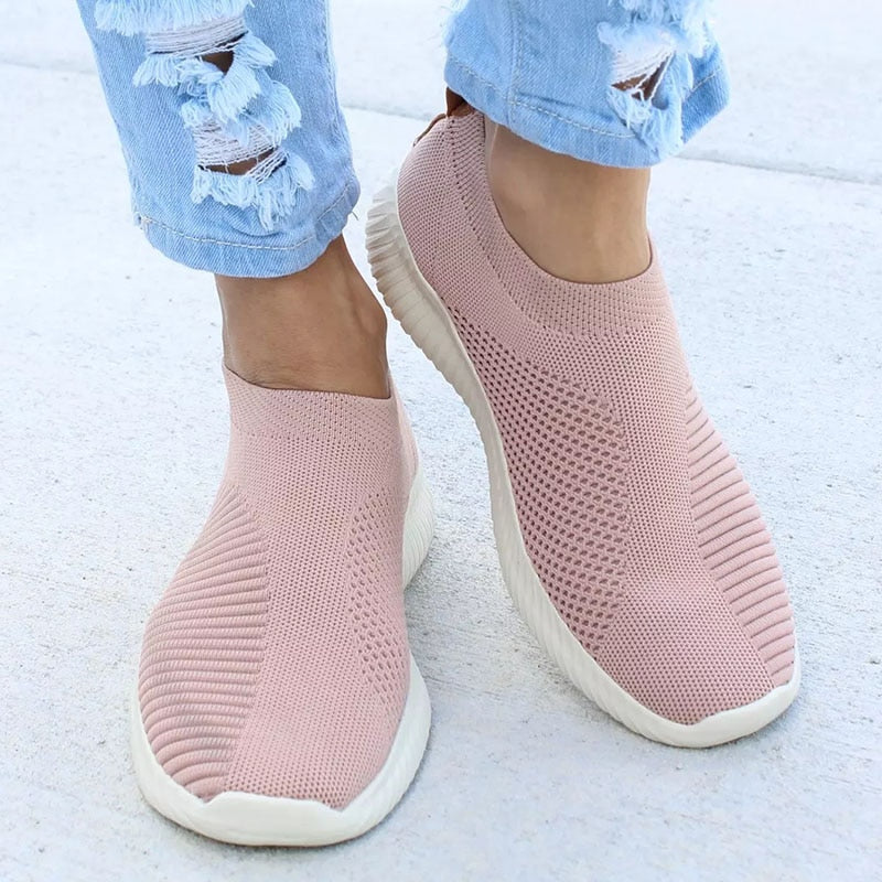 Women Slip On Mesh Flat Casual Shoes