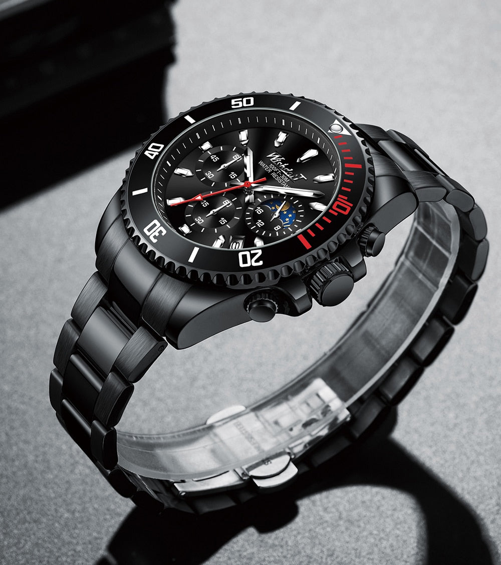 Men Brand Waterproof Sports Stainless Steel New Fashion Luxury Watch