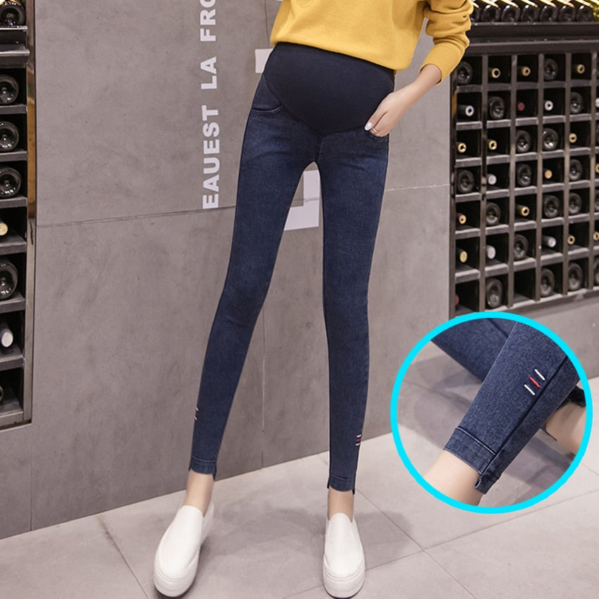 Women Denim Nursing Pregnancy Leggings Jeans