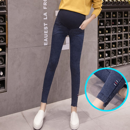 Women Denim Nursing Pregnancy Leggings Jeans
